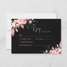 Casamento Floral Rosa Preto e Bege