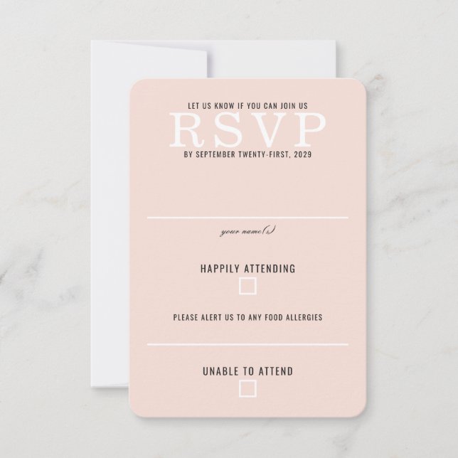 Cartão RSVP Casamento Forest Meadow (Frente)
