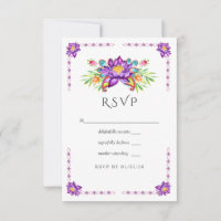 Casamento Índio com Flor de Watercolor Lotus