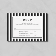 Casamento Listras Preto E Branco Modernas 