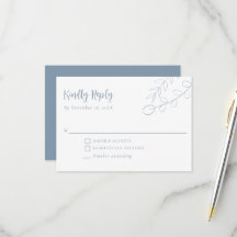 Casamento Minimalista Boho Azul Empoeirado