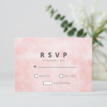 Casamento Minimalista Limpo em Aquarela de Pêssego