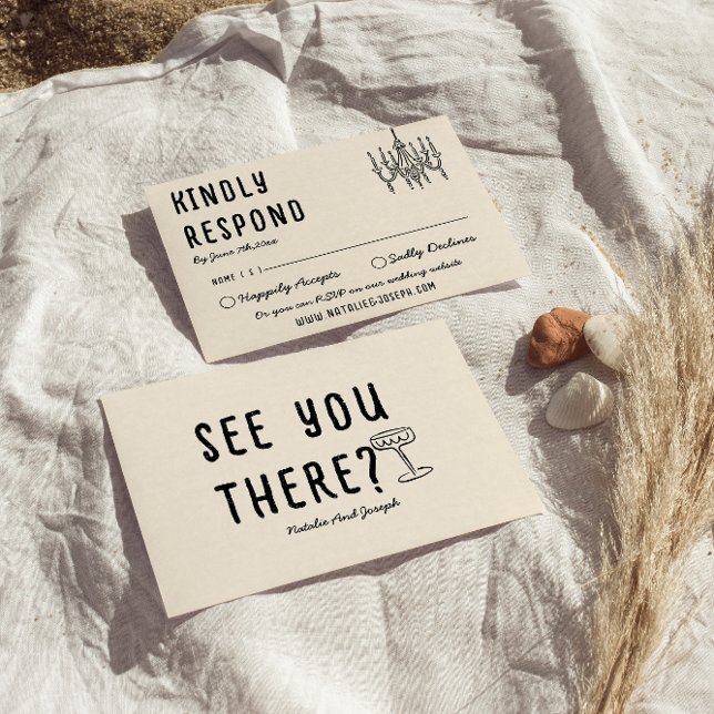 Cartão RSVP Casamento Moderno Com Esqueleto De Mão Retroativa (Criador carregado)