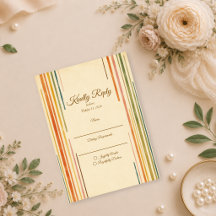 Casamento Moderno com Listras Retro