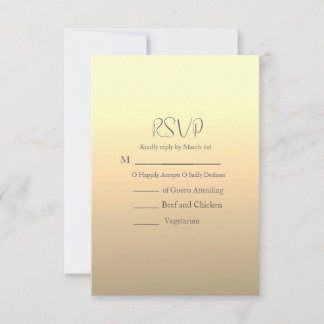 Cartão RSVP Casamento Moderno de Hibiscus