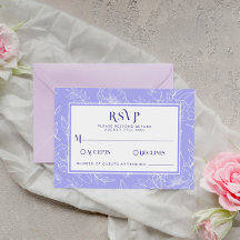 Casamento Moderno Elegante Floral Periwinkle Boho