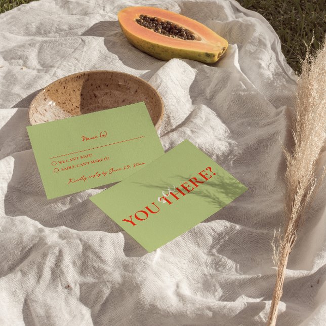 Cartão RSVP Casamento Negra Negra Negra Negra Branca com Retro (Criador carregado)