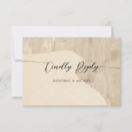 Cartão RSVP Casamento neutro