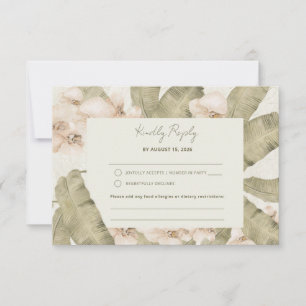 Cartão RSVP Casamento no Jardim Botânico
