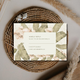 Cartão RSVP Casamento no Jardim Botânico