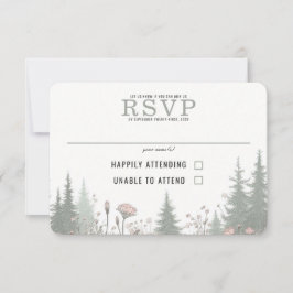 Cartão RSVP Casamento no Prado da Floresta