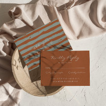 Casamento outono Whimsical Pinstripes Escrito à Mã