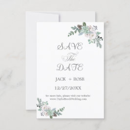 Cartão RSVP Casamento por Aquarela de inverno