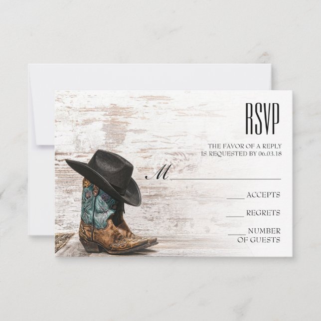 Cartão RSVP Casamento por País (Cartão RSVP) (Frente)