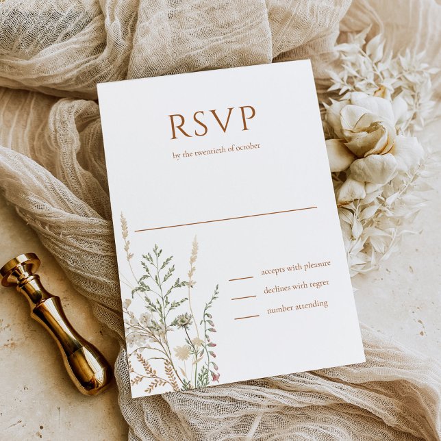 Cartão RSVP Casamento Preto do Monograma do Script Inicial Ele (Criador carregado)