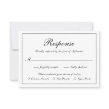 Casamento Simples de Refeições Pretas e Brancas El