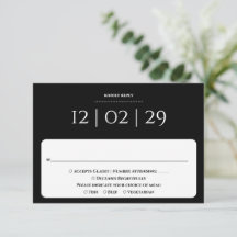 Casamento Simples e Especial Preto e Branco