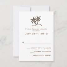 Casamento Tropical de Praia Geminada Árvores Brown