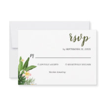 Casamento Tropical Greenery Watercolor