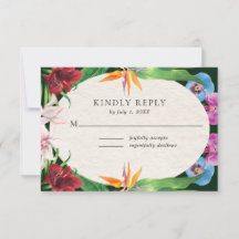 Casamento Tropical Watercolor