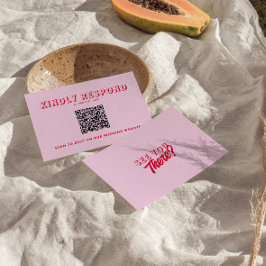 Cartão RSVP Casamento Único com Código QR Colorido Retroativo