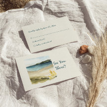 Casamento Único Da Praia Desenhada Por Mão De Água