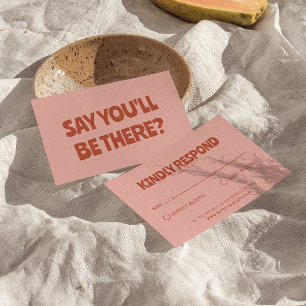 Cartão RSVP Casamento Único do Brilho Brilhante Colorido Negri