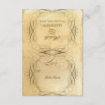 Casamento vintage 1 Mantido Tea - Placa de respost