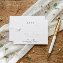 Casamento Vintage Francês Floral Cinza Prateado Es
