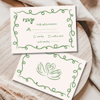Casamento Whimsical Verde Francês Vintage Drawn