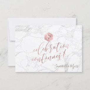 Cartão RSVP Celebração do Rosa Dourado Honeycomb Bat Mitzvah ✡