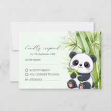 Chá de Bebê de Bambu de Urso Panda