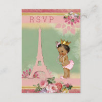 Chá de fraldas da Princesa Étnica da Torre Eiffel