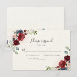 Cartão RSVP Chá de panela Botânico Floral