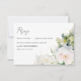 Cartão RSVP Chá de panela espanhol Despedida de Soltera