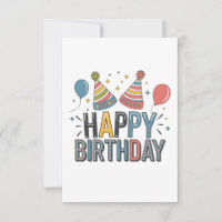 Chapéus de Festa de Aniversário Feliz