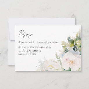 Cartão RSVP Chuva de Noiva Bridal Shower Despedida de Soltera