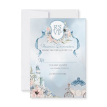 Cinderella Fairytale Elegante Quinceanera Azul