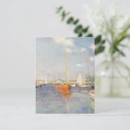 Cartão RSVP Claude Monet. Red Boats, Argentina