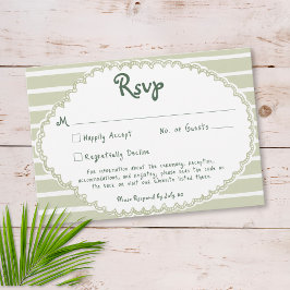 Cartão RSVP Coastal Chic Sun Palm Tree Wedding QR Code
