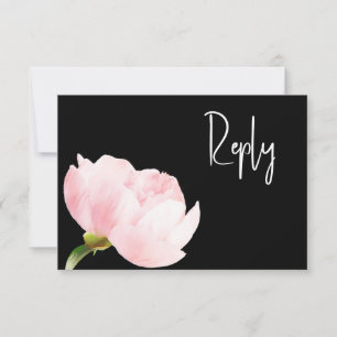 Cartão RSVP Código QR - Blush Cor-de-rosa-rosa-rosa-rosa-esbra