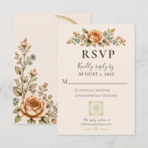 Código QR Casamento Vintage Jóia de Jardim