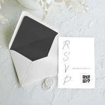 Código QR de Casamento Branco Simples