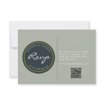 Código QR de Casamento Flamental Botânico Vibrante