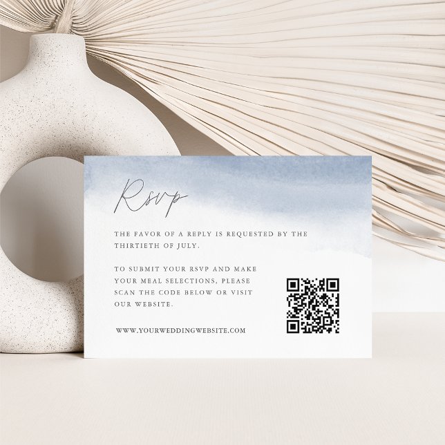 Cartão RSVP Código QR de Casamento Oculto do Bei (Criador carregado)