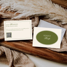 Código QR de Confirmação de Casamento Elegante em 