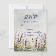 Código QR de Flor Silvestre em Aquarela | Rústico 