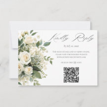 Código QR do Site de Casamento de Hortênsias e Ros