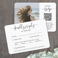 Código QR e Opções de Refeição Rótulo Moderno e Te