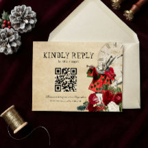 Código QR Natal Alice no País das Maravilhas Casam